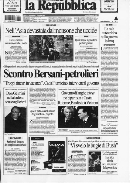 Il lunedì de La repubblica